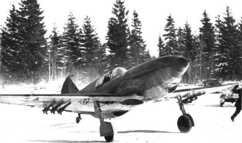 ЛаГГ-3 5-го гиап  на КалФ, зима 1941-42 гг.