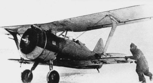 Советский штурмовик И-15бис, материальная часть 74 штурмового авиационного полка.