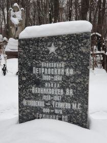 Могила на Введенском кладбище