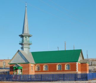 Мечеть в с.Северное (прежнее название района- Секретарский) Оренбургской области.