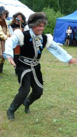 Башкирский танец на сабантуе.