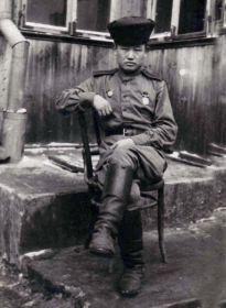 Молдобаев Сатар во время войны (январь 1945 год), Румыния,  военный госпиталь