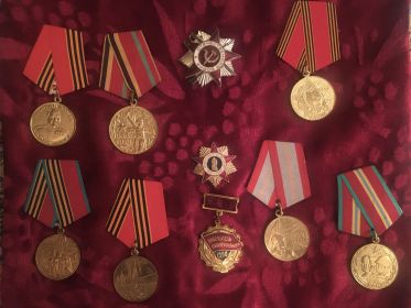 Награды и памятные медали