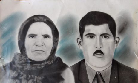 Саялы ханум и ее супруг Яхья Масимов (зять фронтовика), участник ВОВ, погиб в плену
