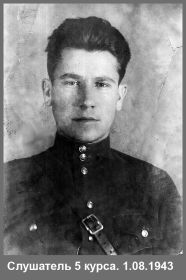 1942 курсант 5 курса ЛКВВИА Йошкар Ола