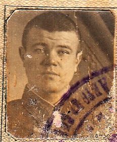 Кузнецов Георгий Георгиевич   Уссурийск (Ворошилов)  Январь 1942 года  Фото с водительского удостоверения.