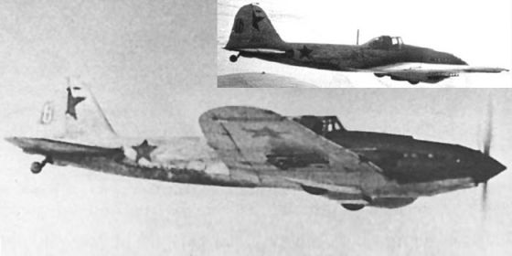 74 гв. шап. Одноместный штурмовик Ил-2 А.И. Бородина в полете.