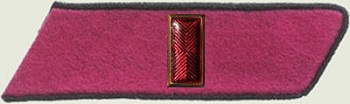 Петлица старшего политрука РККА, 1935-1943