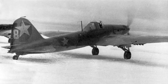 174 шап. 30.10.1941 г. Ил-2 № 8 на взлёте.