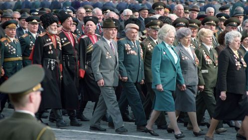 Парад Победы 1995 г. на Красной площади в г. Москве