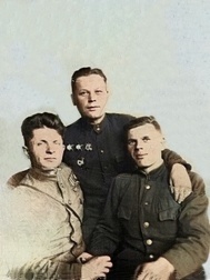 (слева-направо) Волков Иван Константинович, Норицин Г.Е., Власенко Василий Матвеевич.