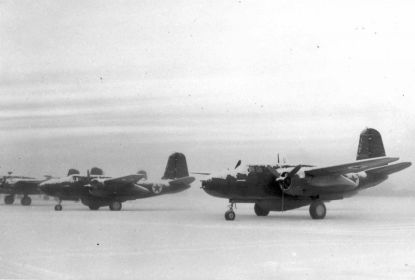 Самолёты Дуглас A-20 «Бостон» (Douglas A-20 Boston), которые в т. ч. перегонялись 3 перегоночным авиационным полком.