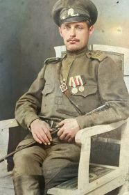 Участник Первой мировой войны Александр Николаевич Евсигнеев - отец Н.А. Евсигнеева. Фото 1915.11.04