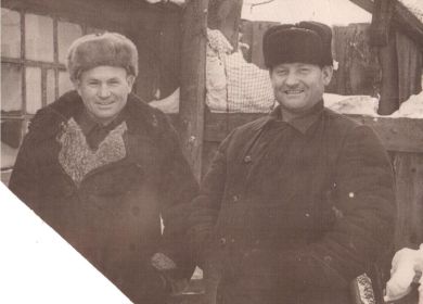 Дмитриев Тимофей Лукич с родным братом Леонидом. Г.Иркутск Январь 1961 год.