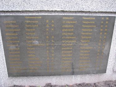 место захоронения-братская могила в г.Добеле в Латвии (самая первая фамилия )