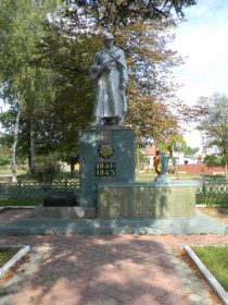 Братская могила, где захоронен Ищенко К.П. Мемориал в г. Сумы, квартал Басы, ул. Карбышева