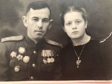С женой Сысоевой Раисой Ефимовной (труженица тыла)