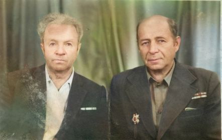 Ветеран войны - Шестеров Михаил Анатольевич (на фото справа). и Ветеран труда - Широкий Андрей Антонович .