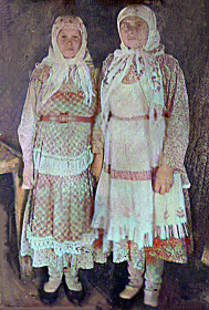 жена Жидкова(Шелехменкина) Ольга Капитоновна (справа)
