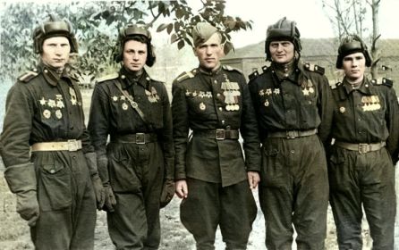 Знаменосцы Парада Победы сводного батальона 1 Белорусского фронта.