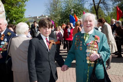 май 2012 в Саду Эрмитаж с  ветеранами. Минтранс России