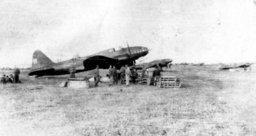 109 ап дд. Бомбардировщик Ил-4 № 22.