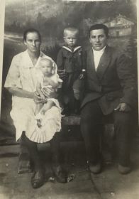Фото 1931г.   Дедушка -  Камышев Иван Иванович; бабушка - Кулинич (Камышева) Пелагеея Федоровна