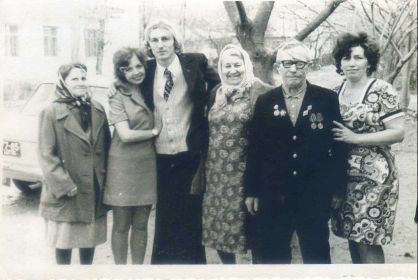 Семейная фотография Процело Ивана Даниловича на свадьбе внука, г. Геленджик