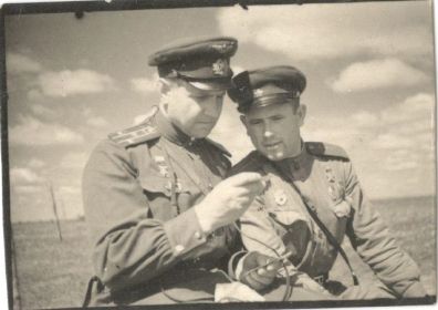 командир полка Якобсон А.Ю. и Туриков А.М.