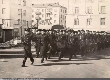 Моряки Московского Флотского экипажа в военное время.