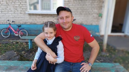 Сын Казарина Владимира Федоровича-Александр 17.06.1985, с дочкой Полиной 03.08.2016
