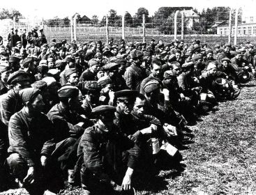 Stalag V B Виллинген (Villingen). Советские военнопленные.