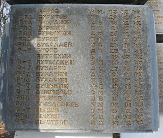 другой боец: 699. Бурханов Сирай Бурханович 1897 гр, 943 сп 257 сд (плита 27)