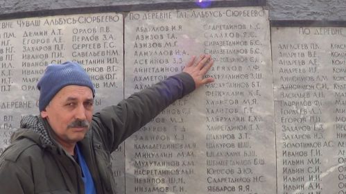 На малой Родине бойца, д. Альбусь-Сюрбеево записан: ХАЛИТОВ Г.Т. (Гайнет Тимергалиевич 1921 г.р.)