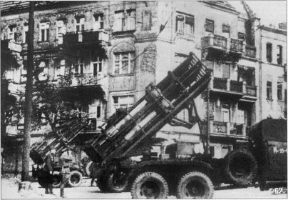 Система залпового огня " Андрюша" БМ 31-12. Бои в Берлине.