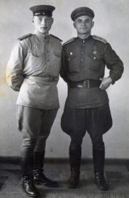 с другом Кудрявцевым в Германии, 1946 год
