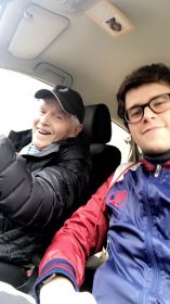 С внуком Дейвидом