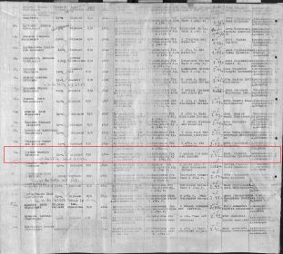 Именной список безвозвратных потерь личного состава по Партизанскому району за период с 25 июня  1941 г.по 9 мая 1945 года
