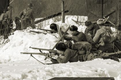 Волховский фронт. Зима 1941 -1942 г.