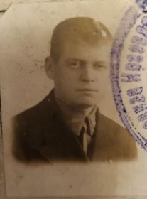 Студент северной коммунистической сельскохозяйственной школы 1937г.