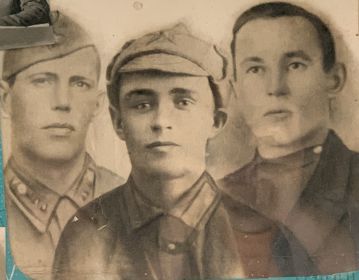 Три брата Исправниковых - участники Великой Отечественной войны: Сергей, Дмитрий, Максим (слева направо)