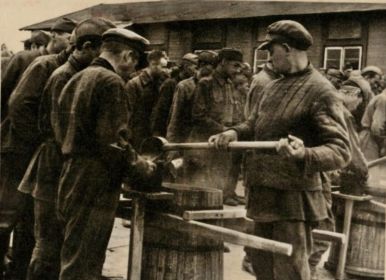 Офлаг 336/Z Калвария (Kalvarija). 1941 год. Советские военнопленные. Фотография найдена поисковиком Дим Балашов.