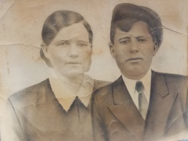 Гнидина Мария Ильинична и Гнидин Василий Фёдорович. Супруги.
