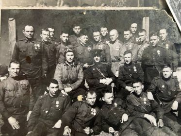 1 взвод, март 1944 года. Село Рожище по дороге на Ковель