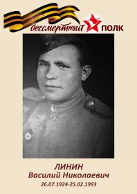 Моем деду Линину Василию Дмитриевичу 18 лет. Перед уходом на фронт в 1942 году.