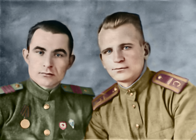 С братом Сергеем
