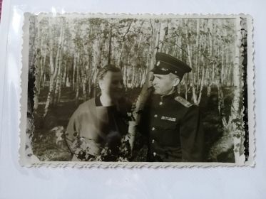 Григорий Семенович Павловский с женой Марией Даниловной (Лилей)- конец 1950-х