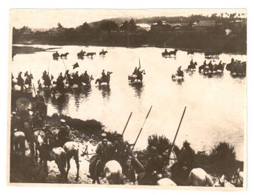 Форсирование Днепра. Октябрь 1943г. Петр Савелиевич пометил себя крестиком.