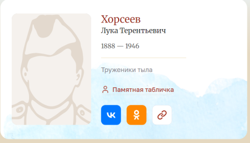 Бессмертный полк онлайн 2025 год. 80-летие Великой Победы. Труженик тыла Хорсеев Л.Т.