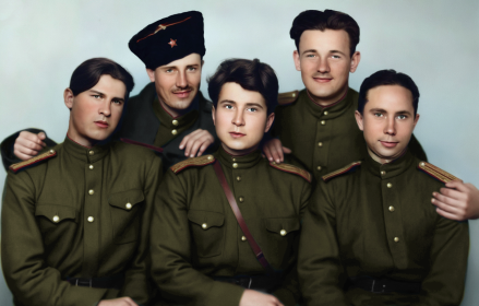 С боевыми товарищами в Румынии (Бухарест)